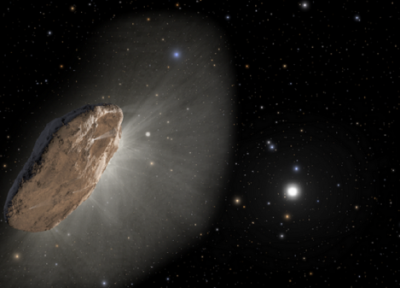 ستاره دنباله دار عجیبی که گفته می شد یک سفینه فضایی بیگانه است